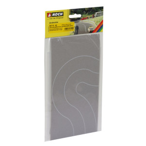 Noch 60710 Country Road Gray, Curve, 2 pcs., 66 mm Width, H0