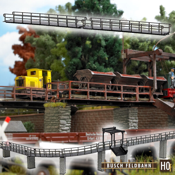 Busch 12385 Brücke gerade, H0f