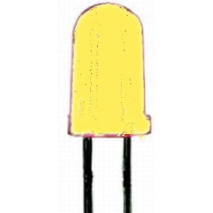 Tams 81-30102-05 LED bedrahtet, gelb, klar,1,8 mm, 5-er Pack