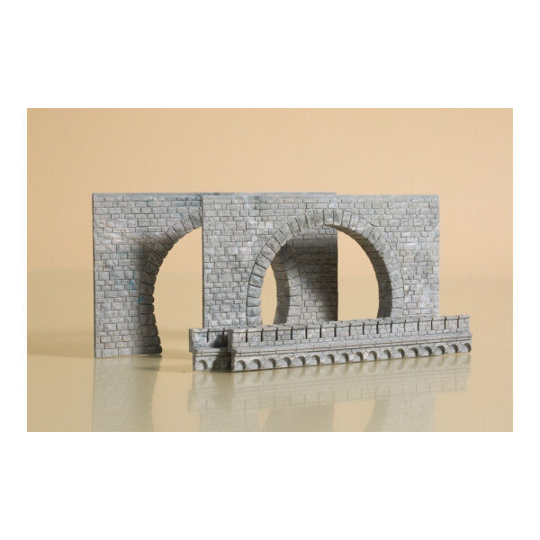 Auhagen 41587 2 Tunnelportale zweigleisig, H0