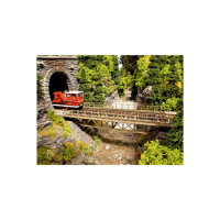 Noch 67024 Bridge deck, straight, with bridgeheads, Laser-Cut kit, H0