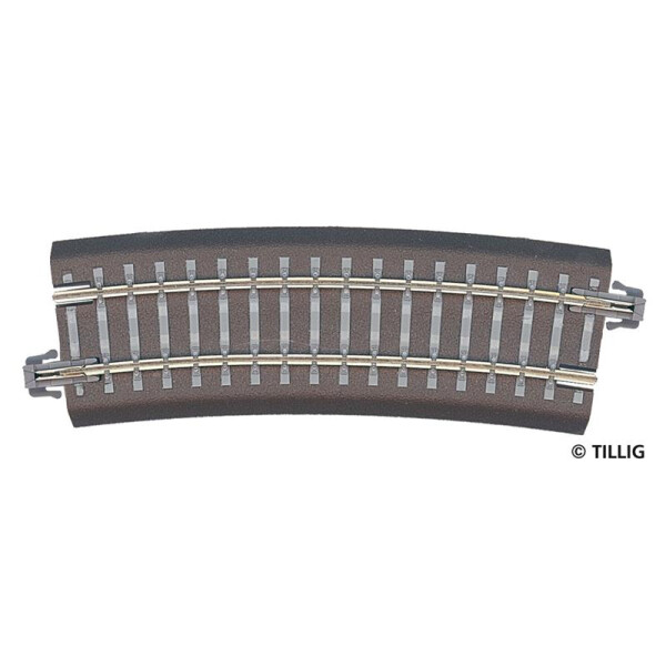 Tillig 83707 Gebogenes Gleis R22 - 353 mm/15°, TT