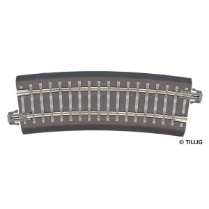 Tillig 83707 Gebogenes Gleis R22 - 353 mm/15°, TT