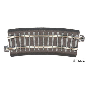 Tillig 83710 Gebogenes Gleis R12 - 310 mm/15°, TT