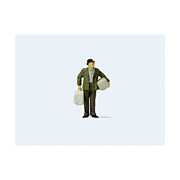 Preiser 28160 Man with birdcage, H0