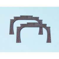 Heki 3126 Tunnel portals, double track, 2 pieces, H0