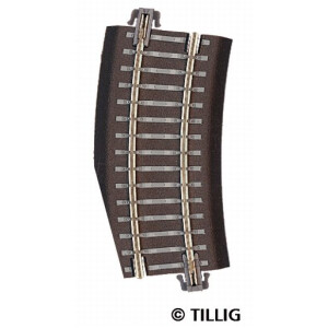 Tillig 83723 Weichenabgang rechts, R22 - 353 mm/15°, TT