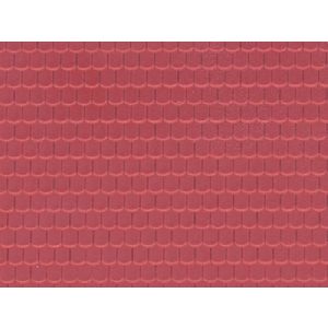 Vollmer 46026 Wallplates Red Tile Roofing, H0