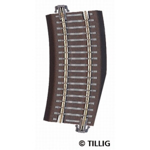 Tillig 83724 Weichenabgang links, R22 - 353 mm/15°, TT