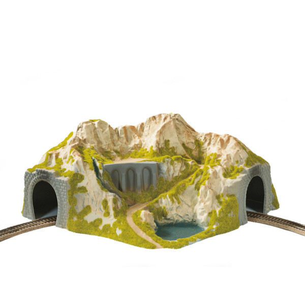 Noch 05130 Corner tunnel, single tack, curved, H0