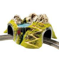 Noch 05180 Ecktunnel, 2-gleisig, gebogen, H0