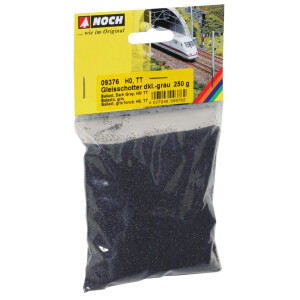 Noch 09376 Ballast, Dark Gray, 250 g bag, TT-H0