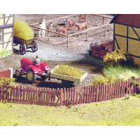 Noch 13060 Verwahrloster Zaun, ca. 91 cm lang, H0
