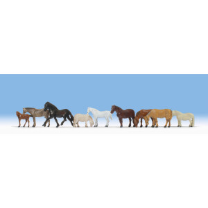 Noch 36761 Horses, 9 figures, N