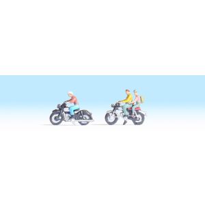 Noch 36904 Motorcyclists, 3 figures + 2 motorcycles, N