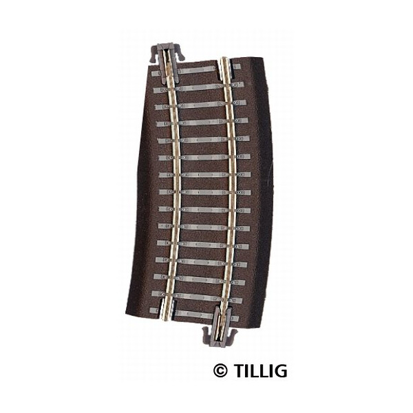 Tillig 83726 Weichenabgang links, R12/22 - 310 mm-353 mm/15°, TT