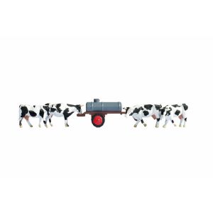 Noch 16658 Cows at Water Trough, 4 cows + accessories, H0
