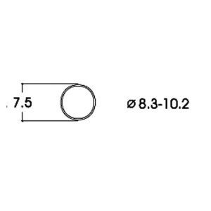 Roco 40068 Haftringsatz DC Gleichstrom,dm 8,3 - 10,2 mm, H0