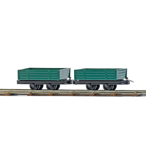 Busch 12206 Zwei Niederbordwagen, H0f