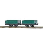 Busch 12206 Two Low-Sided Platform Wagons, H0f