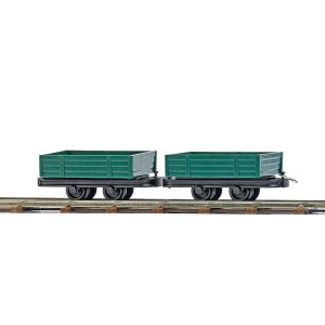 Busch 12206 Zwei Niederbordwagen, H0f