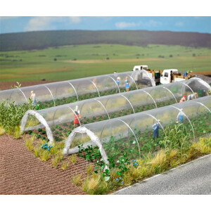 Busch 1399 Clear Plastic Plant Tunnels, H0/TT