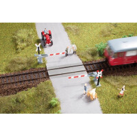 Auhagen 41625 Level crossing with halfbarrier, H0