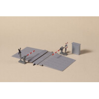 Auhagen 41625 Level crossing with halfbarrier, H0