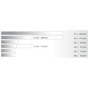 Tillig 82128 Gerades Gleis G5 - Länge 53 mm, H0