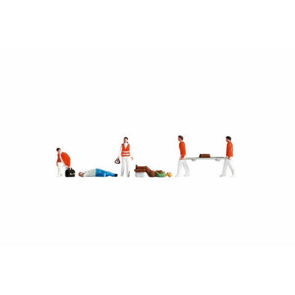 Noch 15094 Sanitäter, 6 Figuren + Zubehör, H0