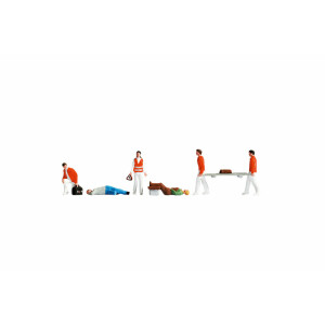 Noch 15094 Sanitäter, 6 Figuren + Zubehör, H0