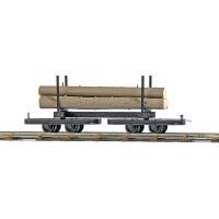 Busch 12222 Drehgestell-Rungenwagen mit Baumstämmen, H0f