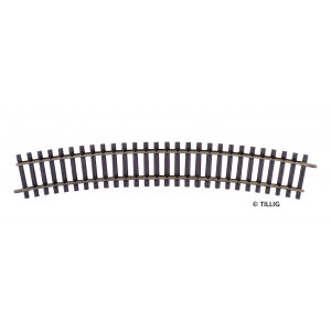 Tillig 82121 Gebogenes Gleis R3 - 490 mm/22,5°, H0
