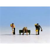 Noch 15510 Lovers, 6 figures with bench, H0