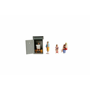 Noch 15560 Klogeschichten, 4 Figuren + Zubehör, H0