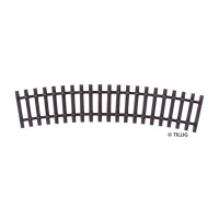 Tillig 82019 Gebogenes Schwellenband R1 - 380 mm/22,5°, H0