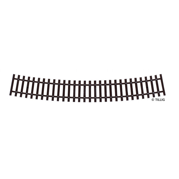 Tillig 82022 Gebogenes Schwellenband R4 - 545 mm/22,5°, H0