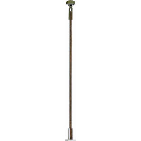 Busch 4112 Pilzleuchte mit Holzmast, gelbes Licht, H0