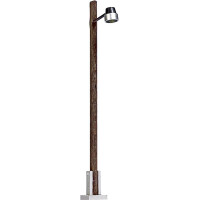 Busch 8735 Topfleuchte mit Holzmast, gelbes Licht, TT