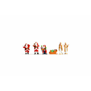 Noch 15920 Weihnachtsfiguren, 5 Figuren + Zubehör, H0