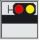 Digimoba 9034 GBS Baustein - Signalbaustein für Linksverkehr. Gelb/Rot-Signalbild