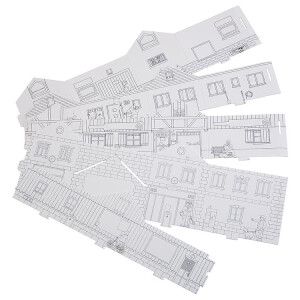 Faller 150300 BASIC Bemalvarianten Set 1, 5 Stück, H0