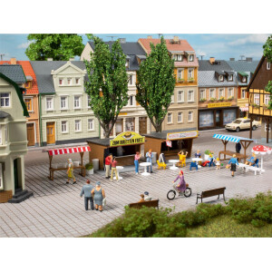 Auhagen 11352 Imbiss- und Marktstände, H0
