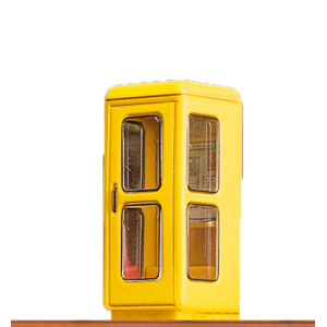 Brawa 5442 Telefonzelle, beleuchtet, Epoche IV, H0