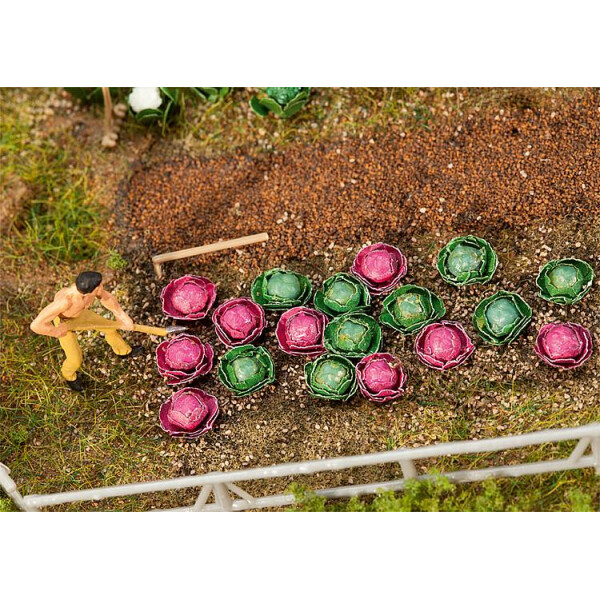 Faller 181263 10 Heads of cabbage and 10 heads of red cabbage, H0