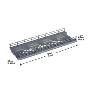 Noch 21340 Bridge deck, straight, kit, H0