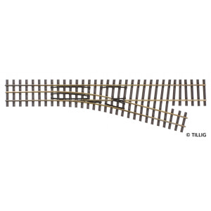 Tillig 85181 Abzweig H0-H0e, rechts, 15° - Länge...
