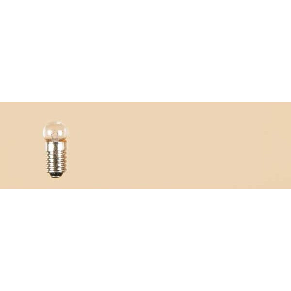 10 Stück Lampe mit Schraubsockel (Kugel) klar, 4 V