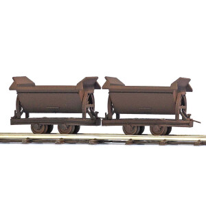 Busch 12215 2 Wagons à benne basculente,...