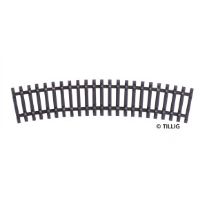Tillig 83003 Gebogenes Schwellenband R285 mm/15°, TT